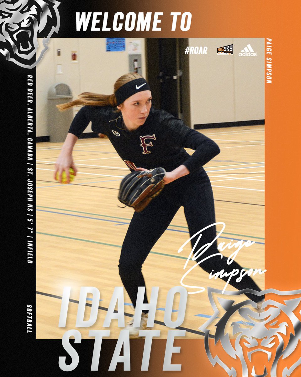 IdahoStateSB's tweet photo. We are extremely excited to welcome our first signing of 2021, Paige Simpson from Alberta, Canada. 

Welcome to the Bengal Family! https://t.co/eWBPb5GMzA