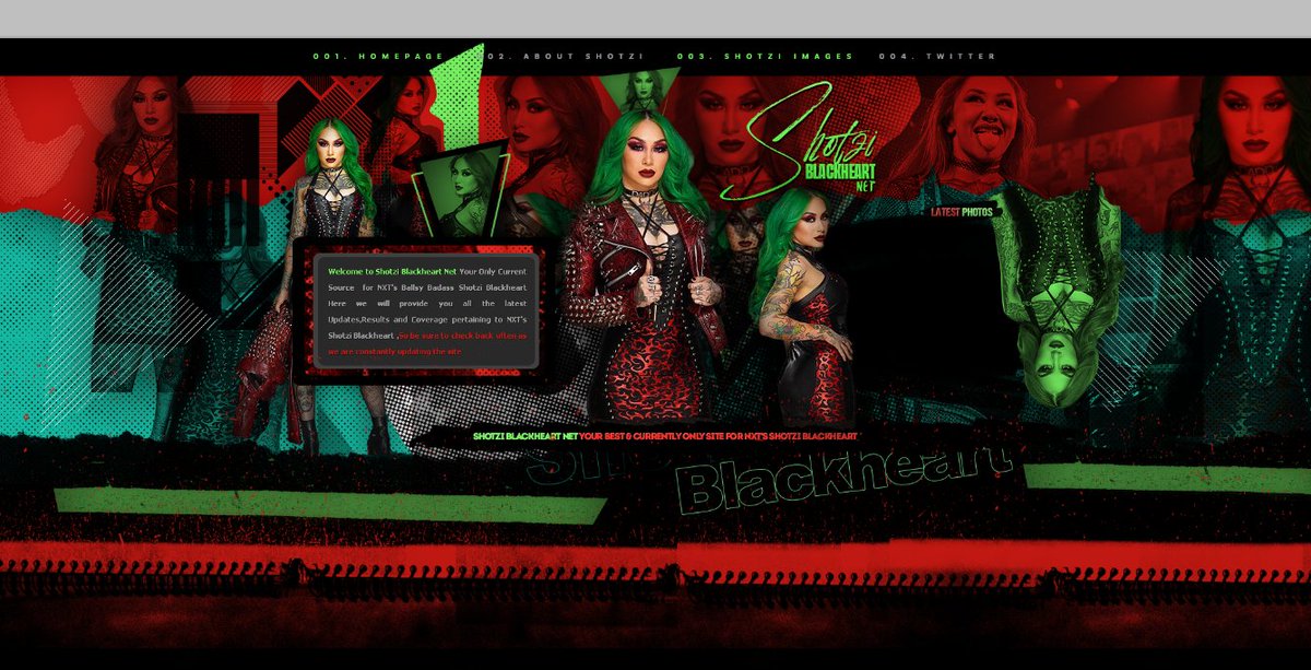 Last but not least here is our brand new Main site layout thanks to the amazingly talented <a href="/designtopia/">++ accepting orders !!!!</a> we absolutely LOVE it &amp; hope that @ShotziWWE &amp; everyone will as well 😌shotziblackheartnet.sosugary.com #ShotziBlackheart #Ballsy #WWE #Smackdown