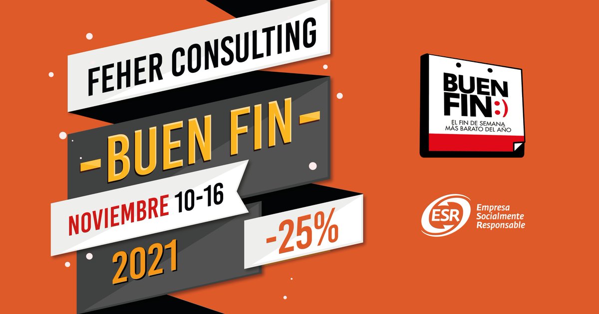 📆¡En <a href="/FeherConsulting/">Feher Consulting</a>   tenemos PROMOCIÓN en #ElBuenFin🏷️! 
25% de descuento en Registros de marca, Avisos Comerciales, Nombres Comerciales o en tu Declaración de Uso de Marca. 
Si quieres participar en la promoción, sólo escríbenos aquí o al chat de feher.com.mx