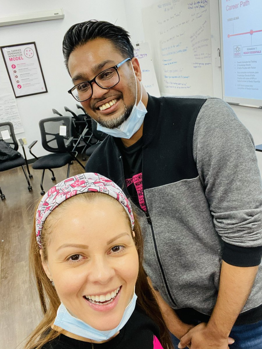 Blast From the Past!!! Had a great time with <a href="/mindythetrainer/">Mindy Reinoso</a> and her new hire  MA team during their Graduation! #tmobile #ALLIN