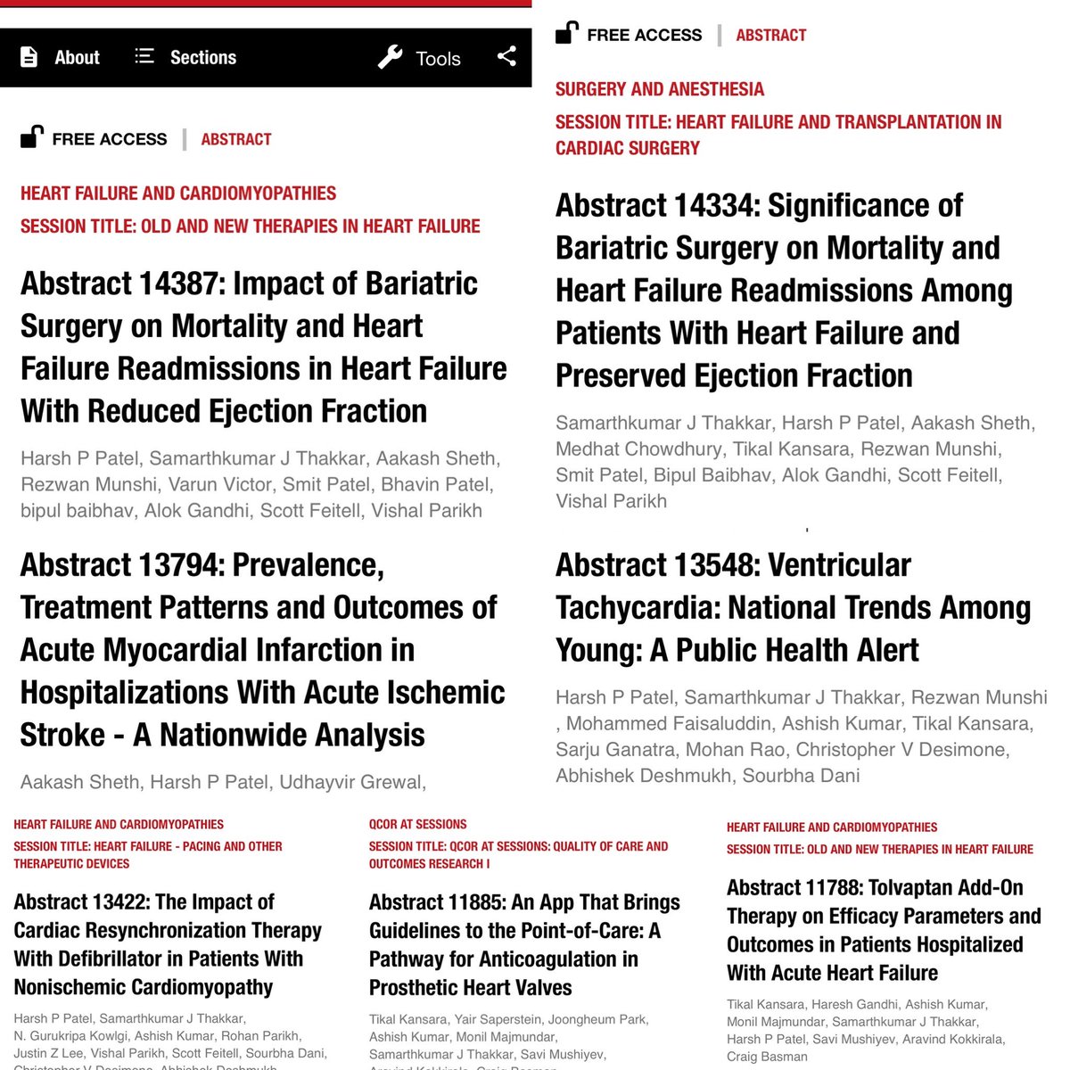 Happy to present our research in #AHA21 <a href="/AHAMeetings/">AHAMeetings</a> <a href="/abhishek_mbbs/">Abhishek</a> <a href="/SaurabhSDani/">Saurabh S Dani, MD, MSc</a> <a href="/DrDeese99/">Christopher DeSimone, MD, PhD</a> <a href="/SarjuGanatraMD/">Sarju Ganatra, MD, FACC</a> <a href="/harsh_cardio/">Harsh Patel</a> <a href="/SFeitell/">Scott Feitell</a> <a href="/MraoEP77/">Mohan Rao</a> <a href="/bbaibhav/">Bipul Baibhav MD</a> <a href="/vparikh2321/">Vishal Parikh</a> <a href="/AakashRSheth/">Aakash R Sheth, MD</a> <a href="/MoFaisaluddin/">Mohammed Faisaluddin, MD</a> <a href="/tikal_kansara/">Tikal Kansara</a> <a href="/MonilMajmundar/">Monil Majmundar</a>