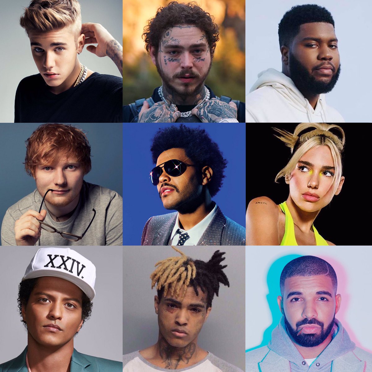 ChartsArtists's tweet photo. Artists with the most songs that exceed 1 billion streams on Spotify: https://t.co/Zy234ZGmt6