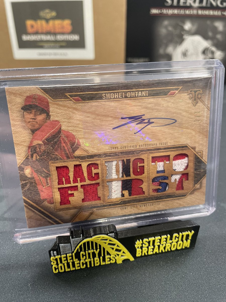 SCCTradingCards's tweet image. Oh my 1/1 ! #ShoheiOhtani from @Topps #TripleThreads pulled in our #SteelCityBreakRoom.  #TylerPullsFire