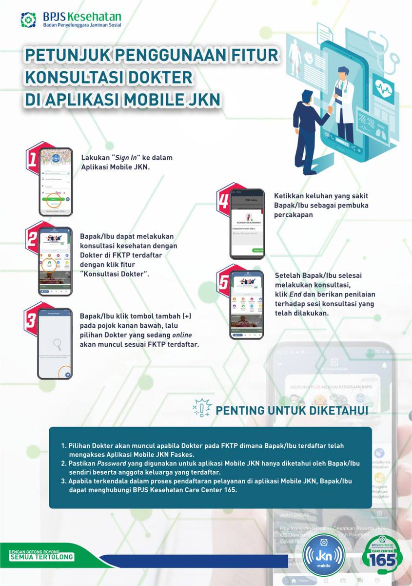 fikanadya's tweet photo. ⁉️Bingung mau konsul dokter tapi sibuk ? Mau konsul dokter dari rumah aja ? 

✅ Kini Mobile JKN ada fitur Konsultasi Dokter loh ! 
Kini konsultasi dokter lebih mudah dan pasti di Aplikasi Mobile JKN.

📱Mau tau caranya ? Check this out !!
Download Mobile JKN sekarang ya .... https://t.co/U1w87OOHXr