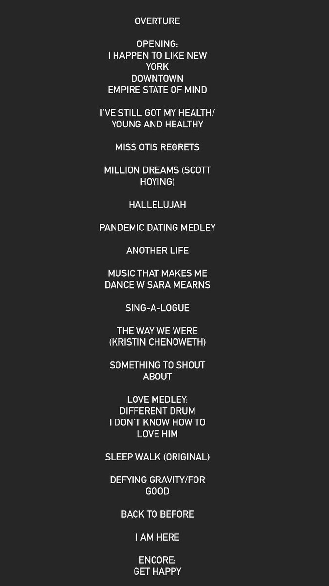 JessicaVosk's tweet photo. “MY GOLDEN AGE” Set list: https://t.co/c0USuSMWBc