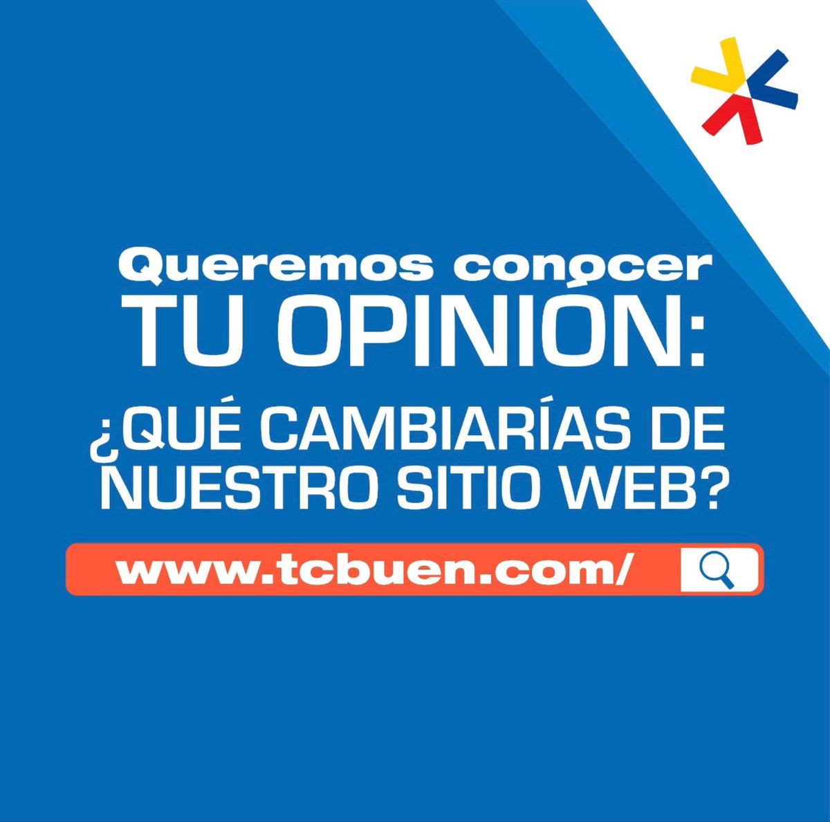 Tcbuensa's tweet photo. Para nosotros es muy importante conocer tu opinión🤓. 
Déjanos saber qué le cambiarías a nuestro sitio web https://t.co/Rs38Fq5gPp en los comentarios⬇️
#TCBUEN #TerminalDeContenedores https://t.co/cWL8zZi07d