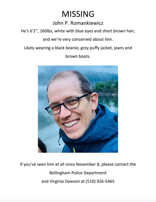 ecopreneur's tweet photo. our dear friend John P. Romankiewicz, aka "Sustainable John", "Susty",
@sustainablejohn, age 38, has been missing since Nov 8, 2021, last seen in Bellingham, Washington. 

More details here - family is very concerned, please share: https://t.co/KPlm6W6lx3 https://t.co/IUXAYk8mHK