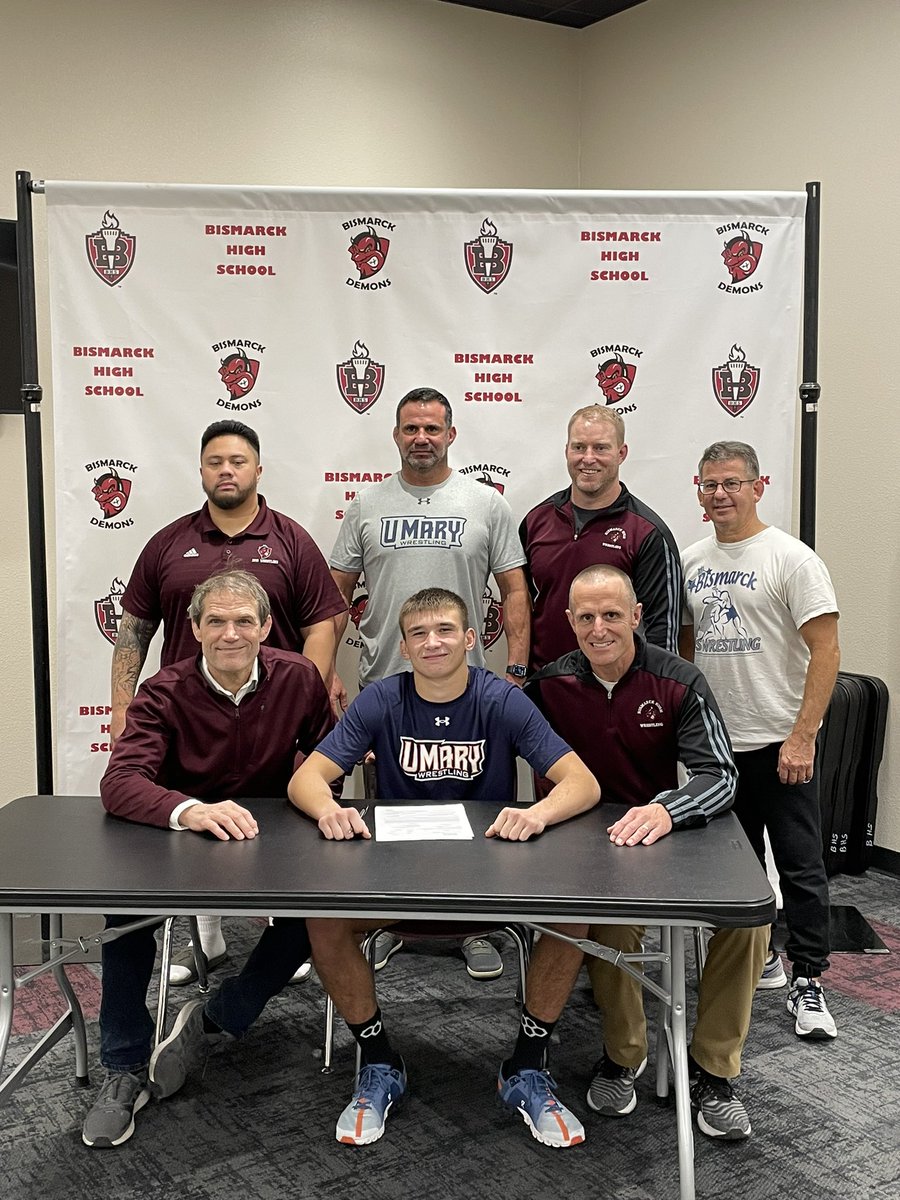 Congrats to Kaden Renner on signing at University of Mary! <a href="/UMaryWrestling/">UMary Wrestling</a> <a href="/BisHighStudents/">BHS STUDENT SECTION</a> <a href="/BisStuSection/">BHS Activities</a>