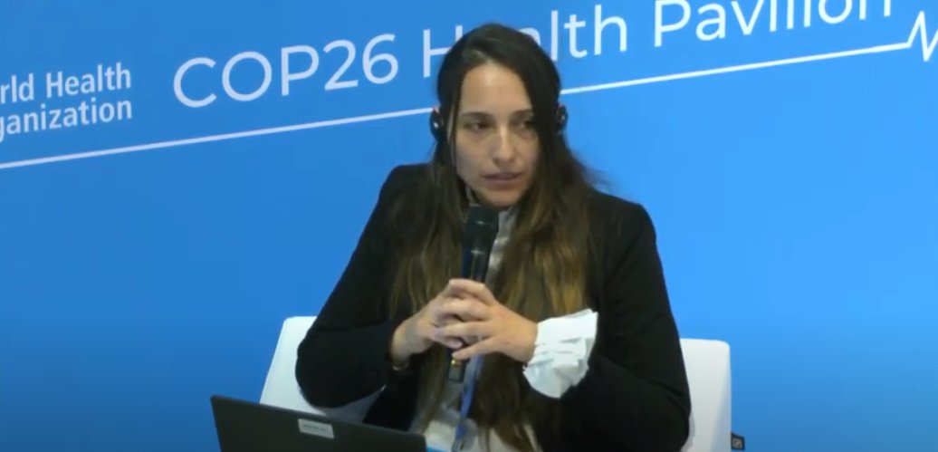 AF projects have strong linkage w/health &amp; supported by safeguards that protect public health from negative impact. AF gender action plan &amp;focus on the most vulnerable help to build social protection systems in enhancing resilience to climate risks. -Saliha Dobardzic #COP26
