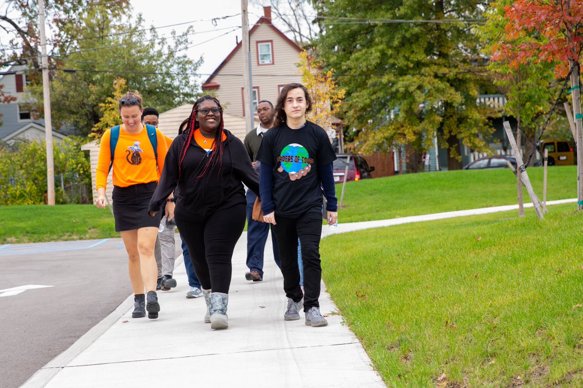 lotloraincounty's tweet photo. Congratulations to these amazing @ElyriaSchools students for completing LOT’s Community Solutions Think Tank! Students kicked off the event by leading a walking tour to the proposed park site and discussed the health and walkability factors impacting the surrounding neighborhood. https://t.co/12oPA86yw2
