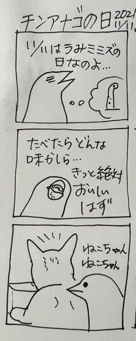 2021 11/11 チンアナゴ事件
#ボリス絵日記 