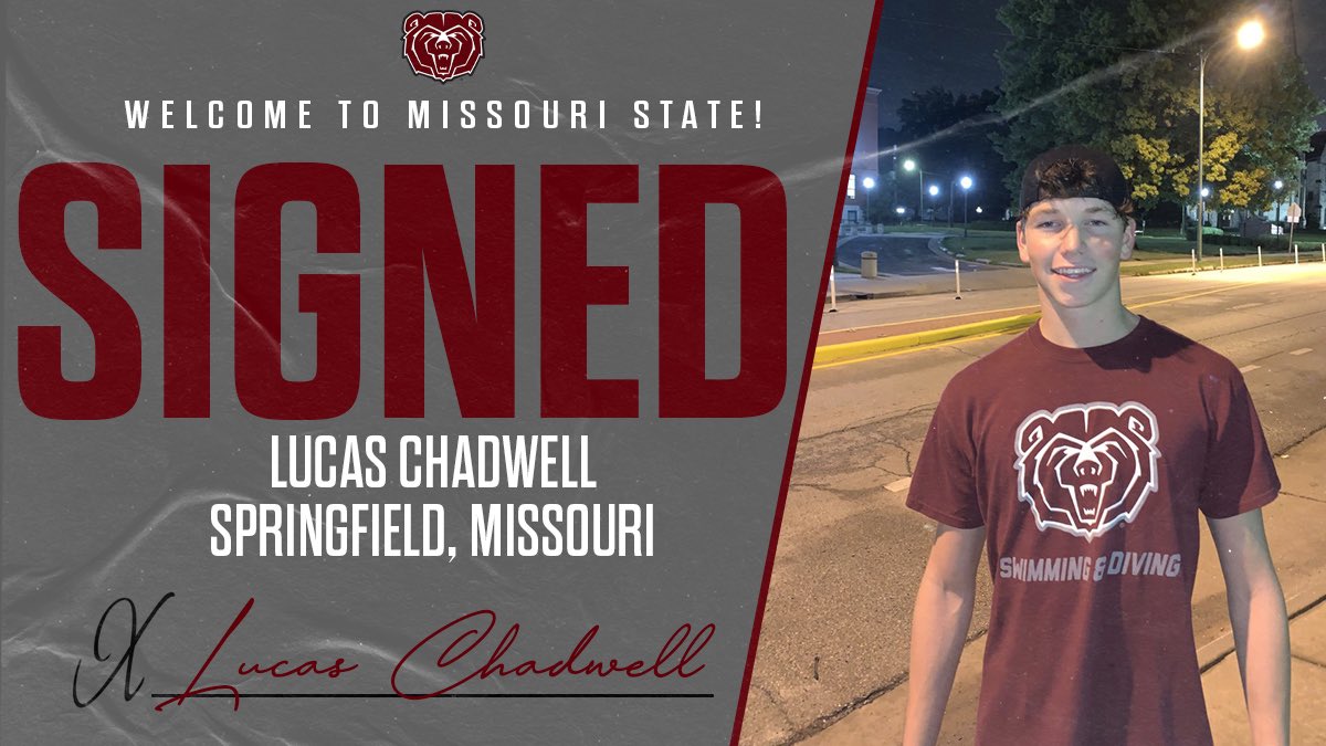 MoStateSwim's tweet photo. Lucas Chadwell is officially a 🐻✅ https://t.co/KeMN4fcCal
