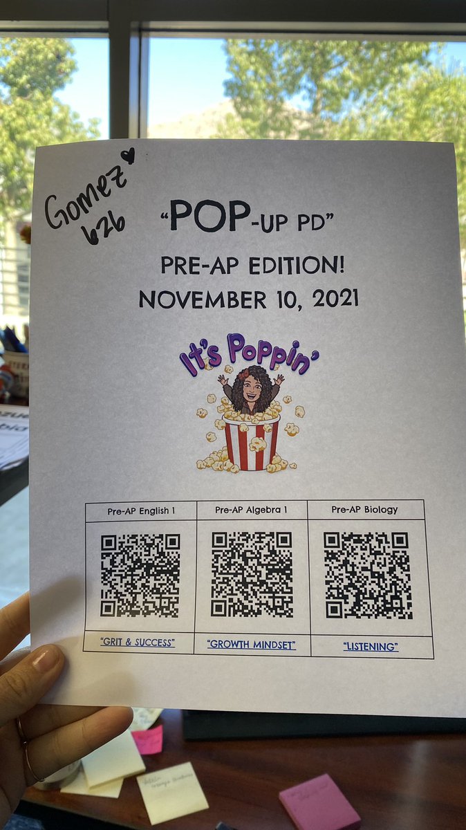 Val_IC23's tweet photo. ๐ฟ โPOP-up PD:โ Pre-AP Edition๐ฟ I got to visit our 9th grade education heroes and treat them with a drink, some ๐ฟ, and a class set of sentence frames for #academicconversation. Happy ๐ teacher โค๏ธ @CollegeBoard #PreAP @RVHSPrincipal16 #POPupPD https://t.co/iR308oMJXr