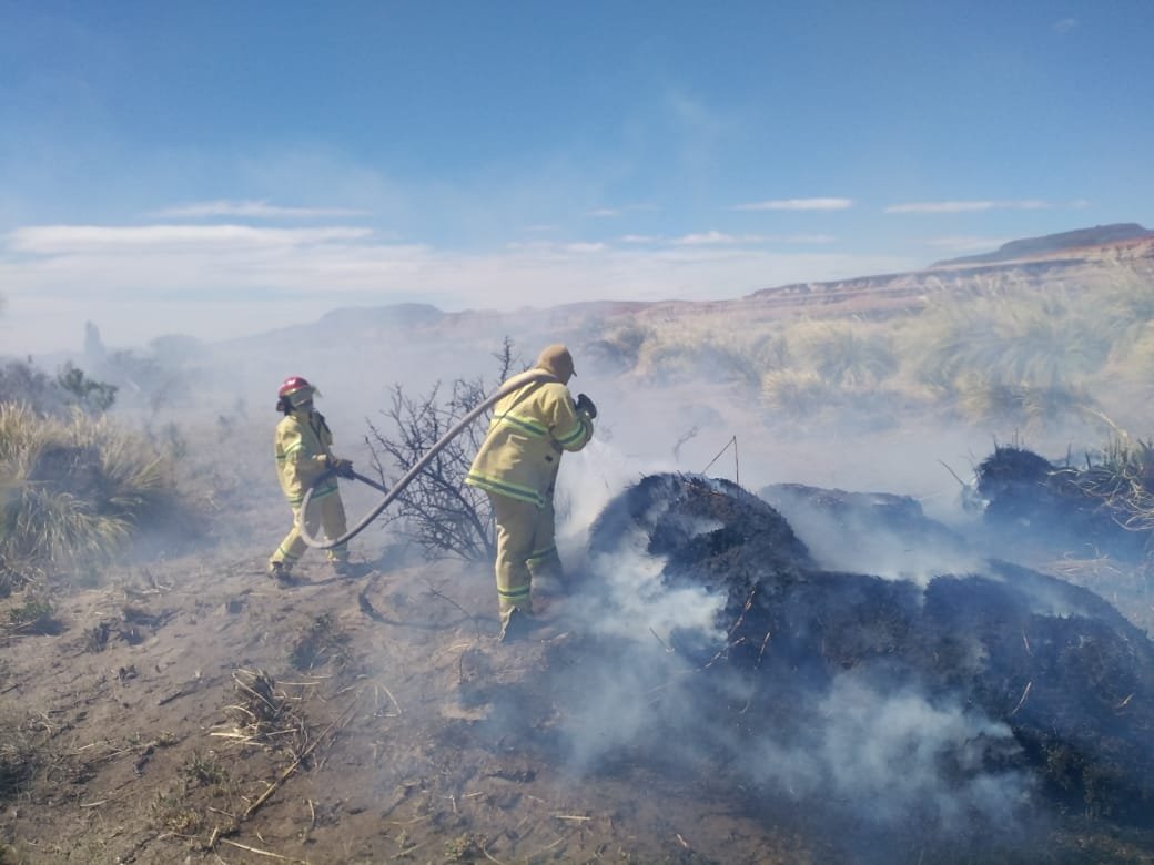 paso_104's tweet photo. #PasoDeIndios | 
#BomberosVoluntario 👨‍🚒👩‍🚒👏👏
#Incendio en el campo "La Gauchesca" 
 Se quemaron una hectárea aproximada producto de un #Rayo debido a la dificultad de la topografía y vegetación llevo varias hora de trabajo @RadioChubut https://t.co/GkEp1QM7c9