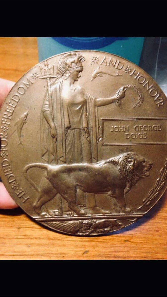 Paying tribute to my Grandfathers 2 brothers that died at the battle of Ypres &amp; hill 70 during WW1. My grandfather couldn’t go because he was quarantined in England due to mumps. The plates were given to the mothers of the fallen soldiers.I count my blessings.Lest we not forget