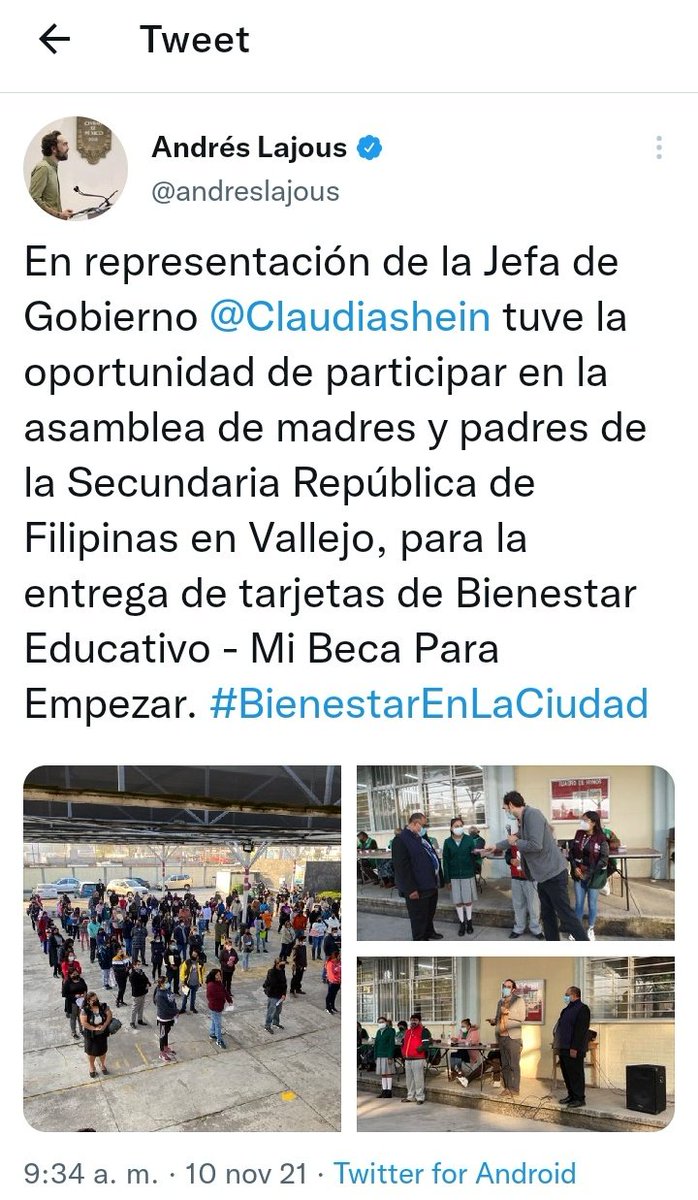 Las 2 realidades de la CDMX:
Un ciclista muere atropellado y el Secretario de Movilidad entregando tarjetas a nombre de <a href="/Claudiashein/">Claudia Sheinbaum Pardo</a>.
Así la política de Movilidad en la Ciudad de México, ¿y como estará en nuestros municipios?, peor evidentemente...