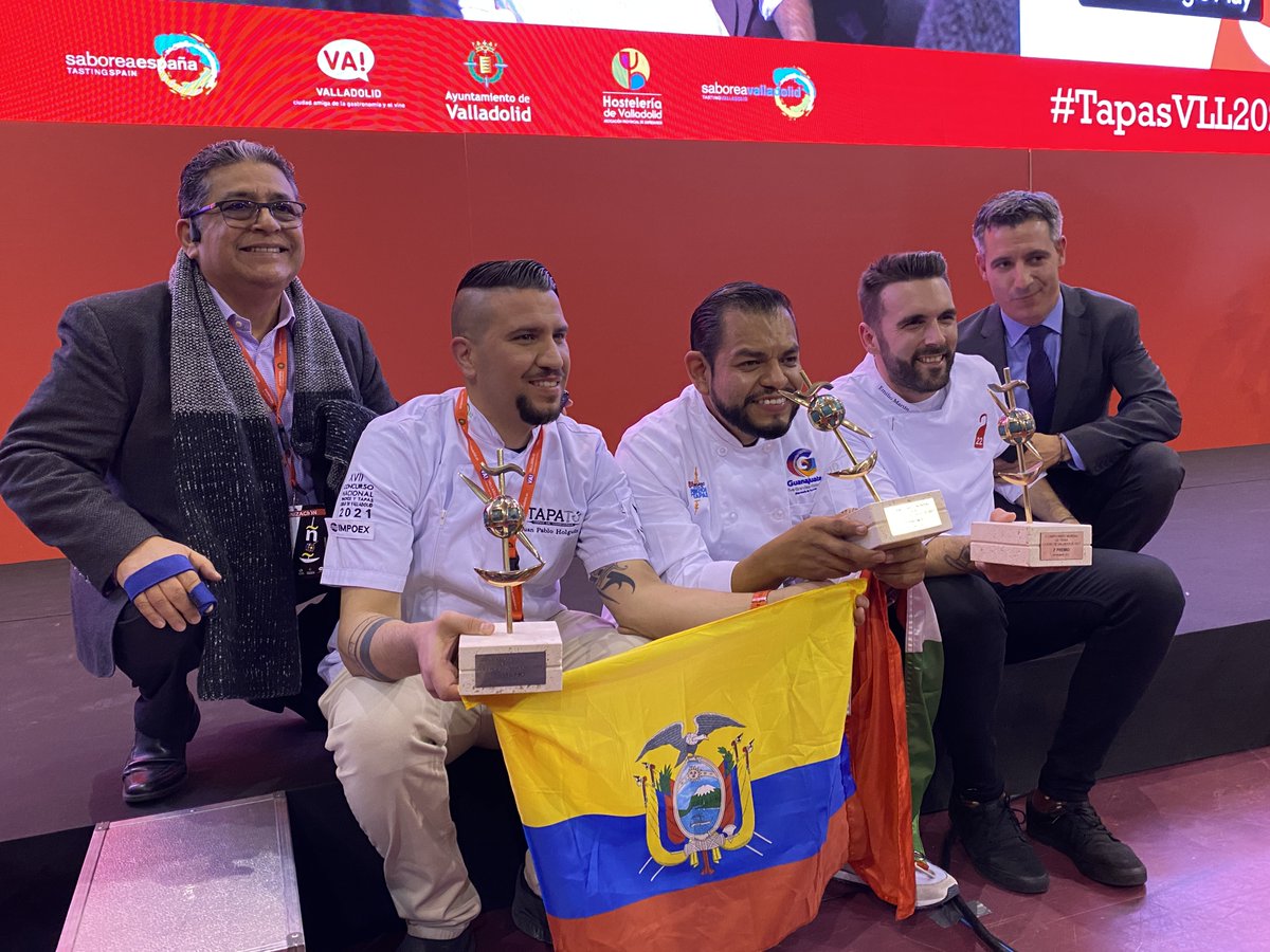 Palmarés del V Mundial de la Tapa
🥇 Viñedo San Miguel. Guanajuato. 🇲🇽
🥈 <a href="/suite22rest/">Suite 22 Restaurant</a> . Valladolid 🇪🇸
🥉 Restaurante Tapatú. 🇪🇨