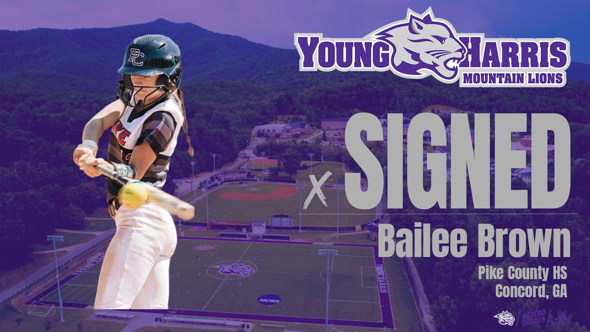 𝓢𝓲𝓰𝓷𝓮𝓭🖊️

Welcome to Young Harris, <a href="/baileebrown2022/">Bailee Brown</a> 

#DefendTheDen | #JourneYHere