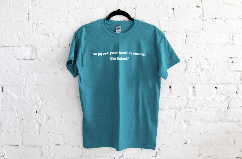 Want to rep your favorite local cookie shop? We’ve got MERCH 🤑 
T-shirts: $15 
Sweatshirt: $30 
All available in-shop 🤗

PC📸: our great friends at <a href="/thisisblueline/">Blueline</a>