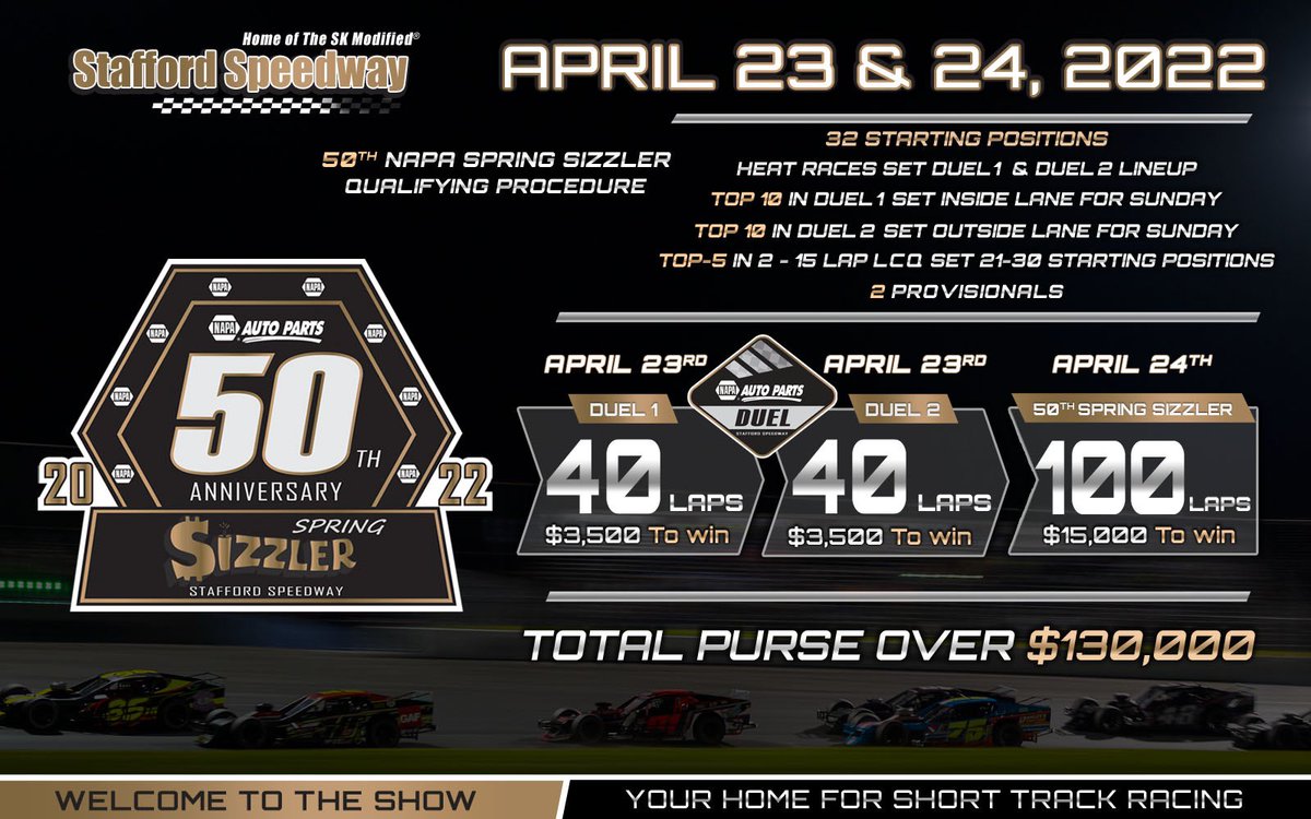 StaffordSpeedwy's tweet image. Retweet if you like big time short track racing 🔨 💰 🔥 

#SpringSizzler