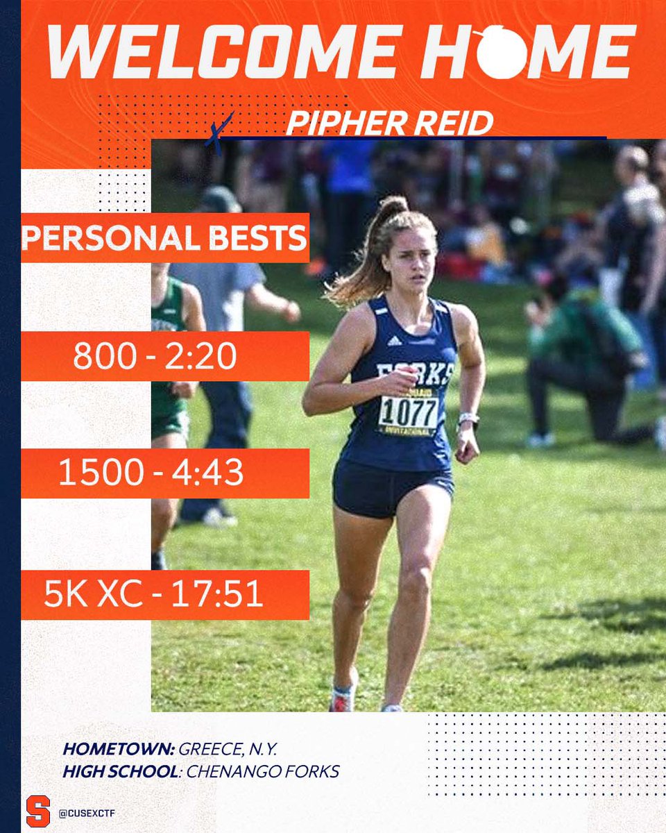 Another NY product staying in-state to run for ‘Cuse!

Welcome to the 🍊, Pipher
