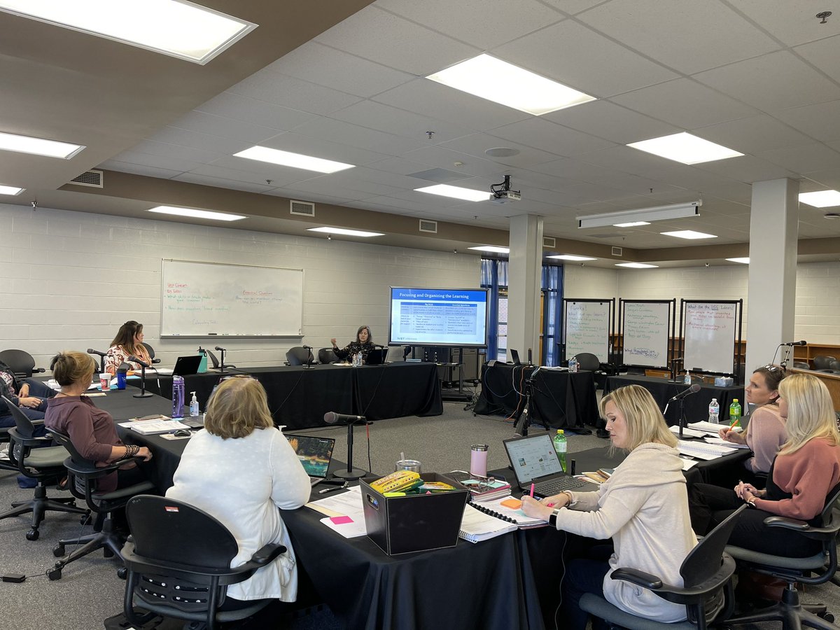Stories2Tell2U's tweet photo. Lincoln County Curriculum Coaches and District Leaders deep dive into Unit Prep to support their teachers with their HQIM’s! @LCSchools1 #oneLC @NIETteach #TLIN https://t.co/0Co6E3e5fj