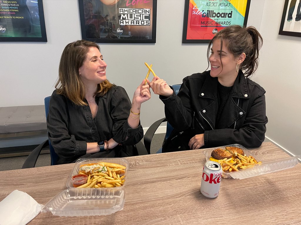 TheTalent_LA's tweet photo. Cheers to Monique and Nicole! We have a tradition in the office that if they are the first to break celebrity news to the staff- they are treated to lunch!
#TeamTalent https://t.co/R2TY9bCFqy