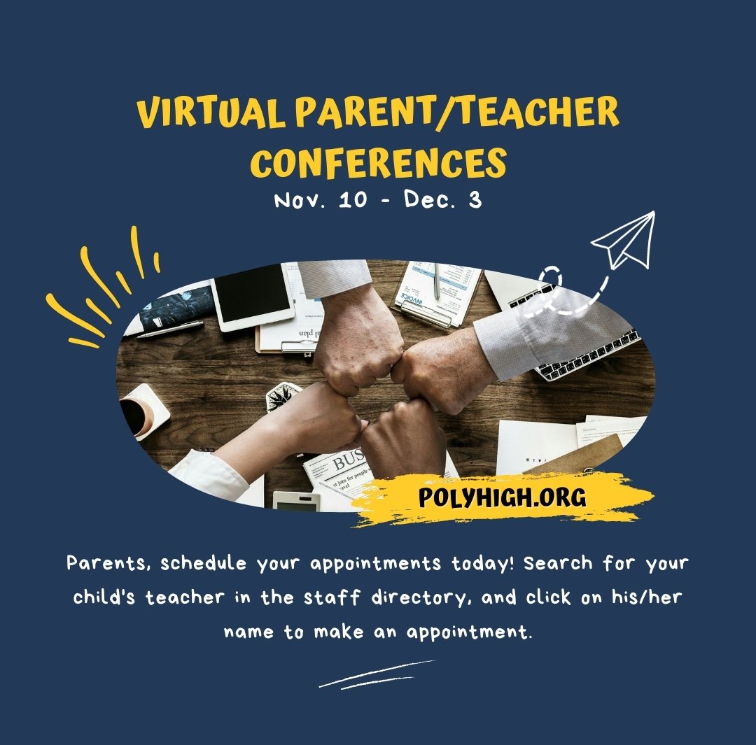 phsparrots's tweet photo. Parent conferences are virtual and by appointment starting today. Need assistance scheduling an appointment? Join us at 5:30 today. https://t.co/m48hHPR3qK