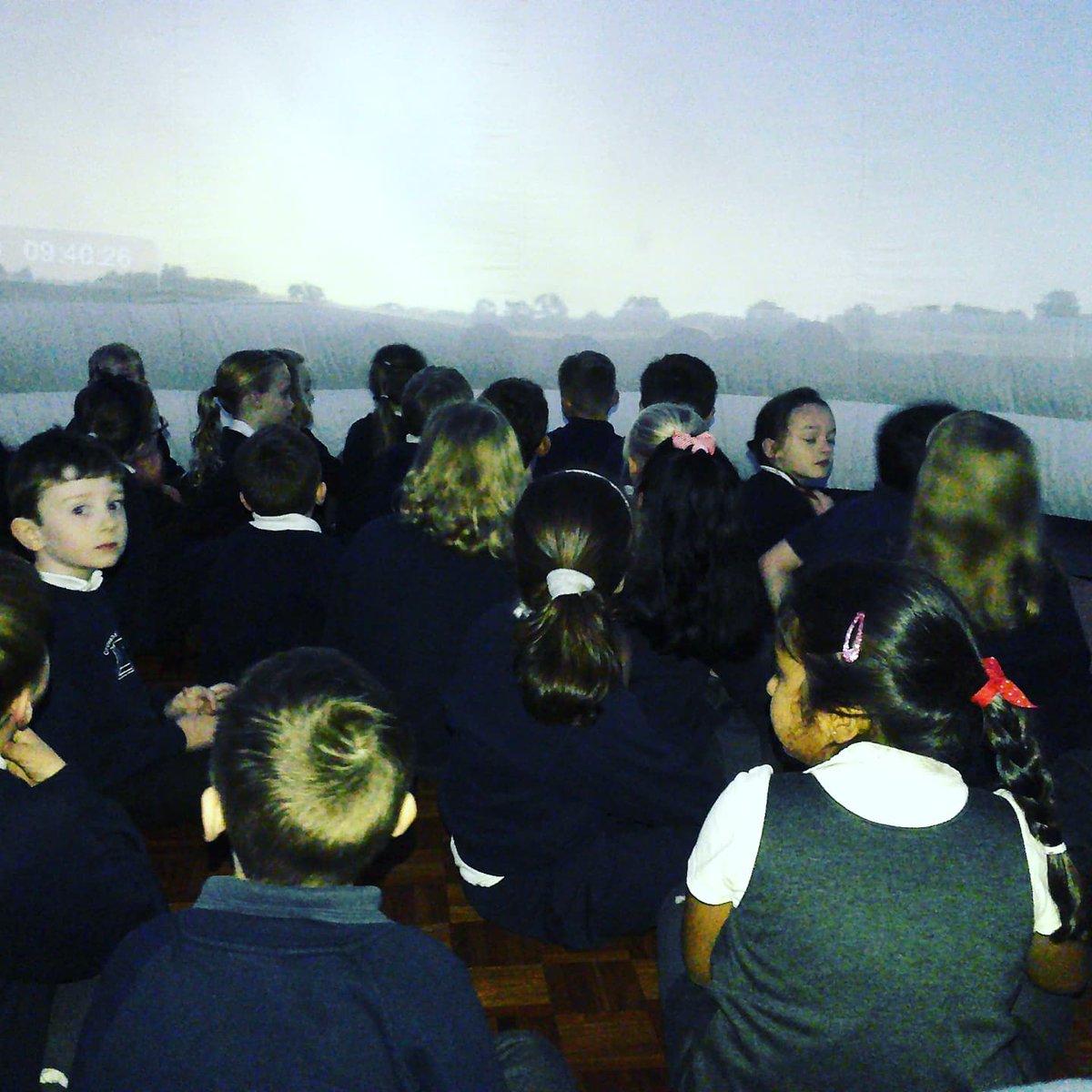 crosshallinfant's tweet photo. The Year 2 children thoroughly enjoyed their visit from the Planetarium today. In the big dome the children were able to visit Saturn, Venus and Jupiter and find out where to spot them in our night sky. #space #year2 #TeamCIS https://t.co/wAyUXlXdfp