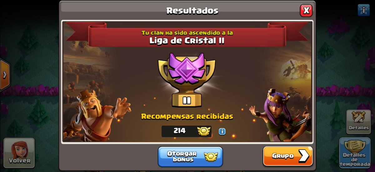 Y asi terminamos liga 🙊7/7 Guerras Ganadas🔥🔥🥳 nice Clansito @ShaGy504Hn 🔥🔥