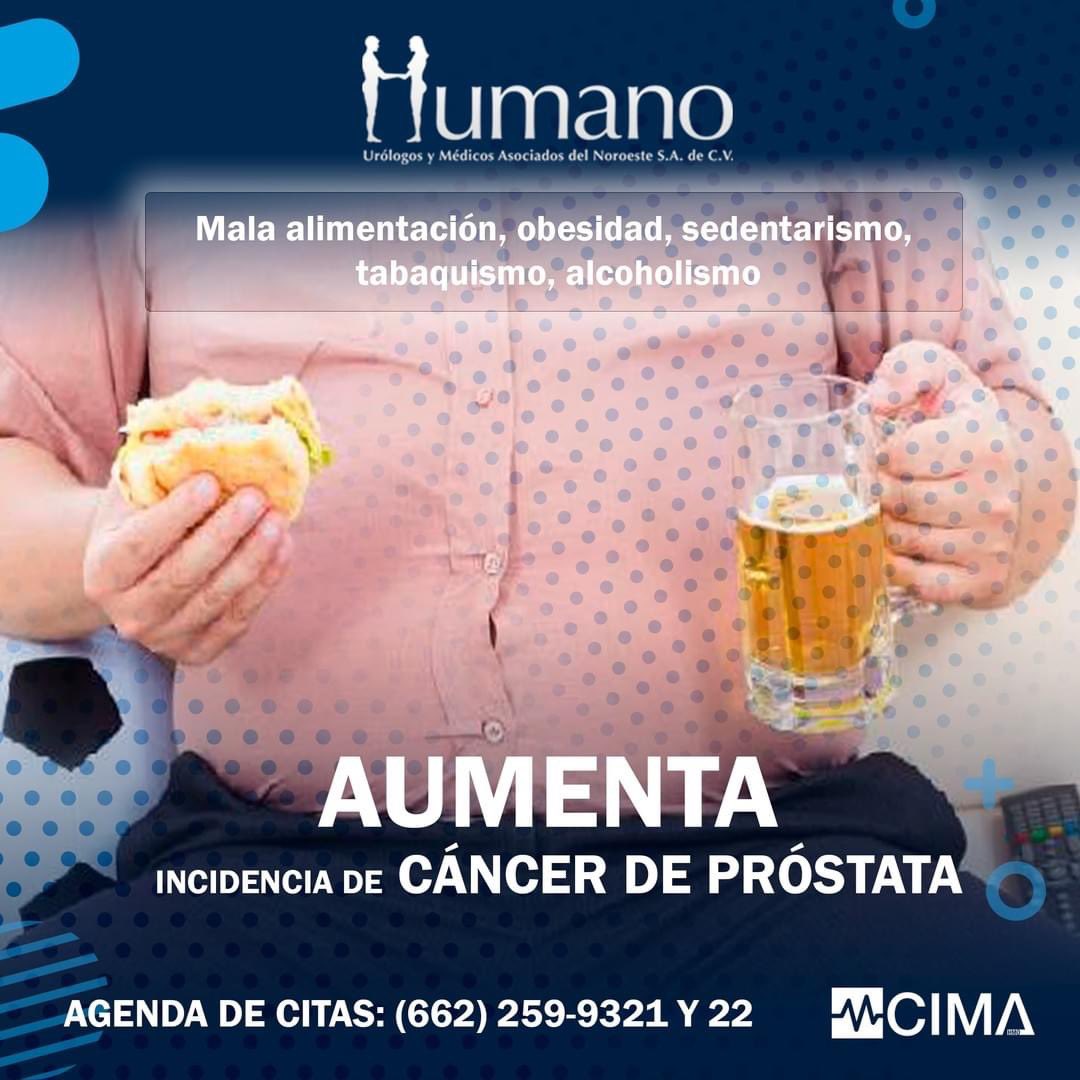 Urologos_UMANO's tweet photo. ¿Sabías que la alimentacion, obesidad, sedentarismo, tabaquismo, alcoholismo aumentan la incidencia de cancer de próstata?

Mantén hábitos saludables y cuida tu próstata

👉Contamos con campaña GRATUITA Y PERMANENTE para detección de cáncer de próstata 
☎️(662) 212-17-68 https://t.co/vTrDbugyNK