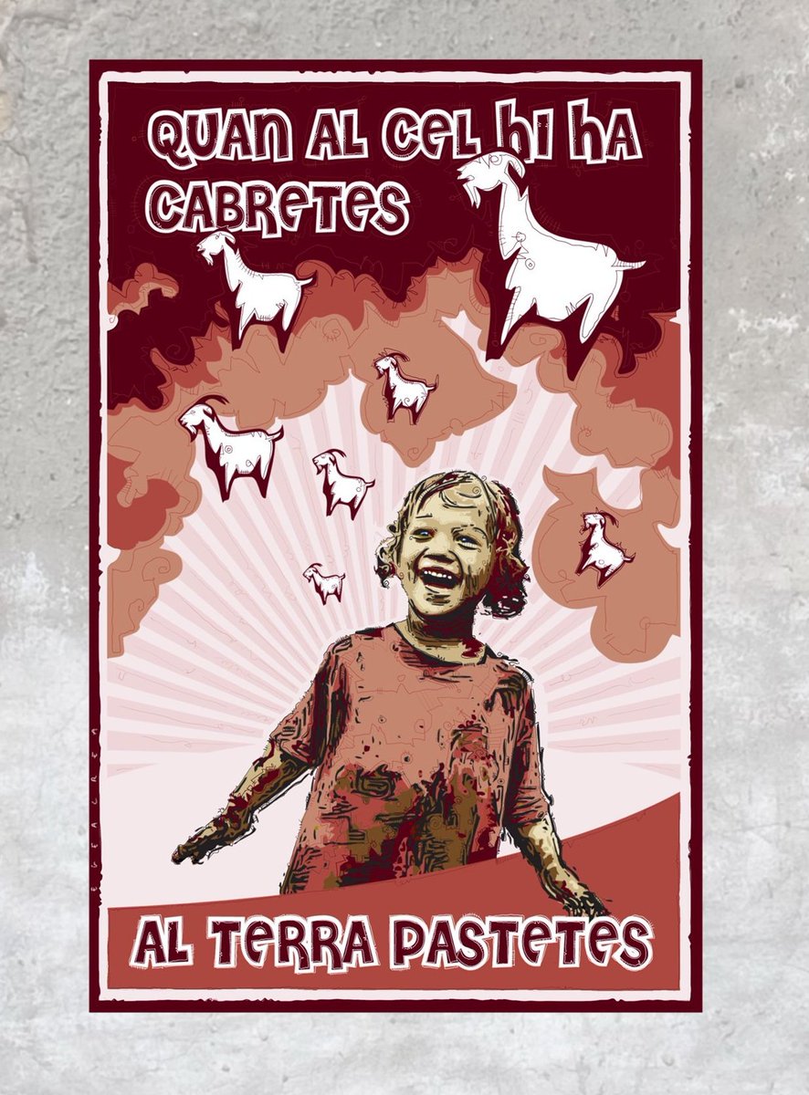 egeacrea's tweet photo. Quan al cel hi ha cabretes al terra pastetes. #RefranysIllustrats https://t.co/Mgv3AEYfNR
