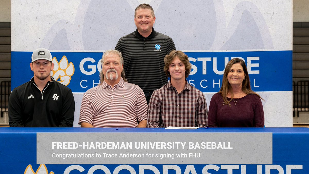 GCSsportstweets's tweet photo. ⚾️ SIGNING DAY ⚾️

Congratulations to senior Trace Anderson for signing with  Freed-Hardeman University to play baseball!

@FHU_LIONS https://t.co/1G2ChqNZnE