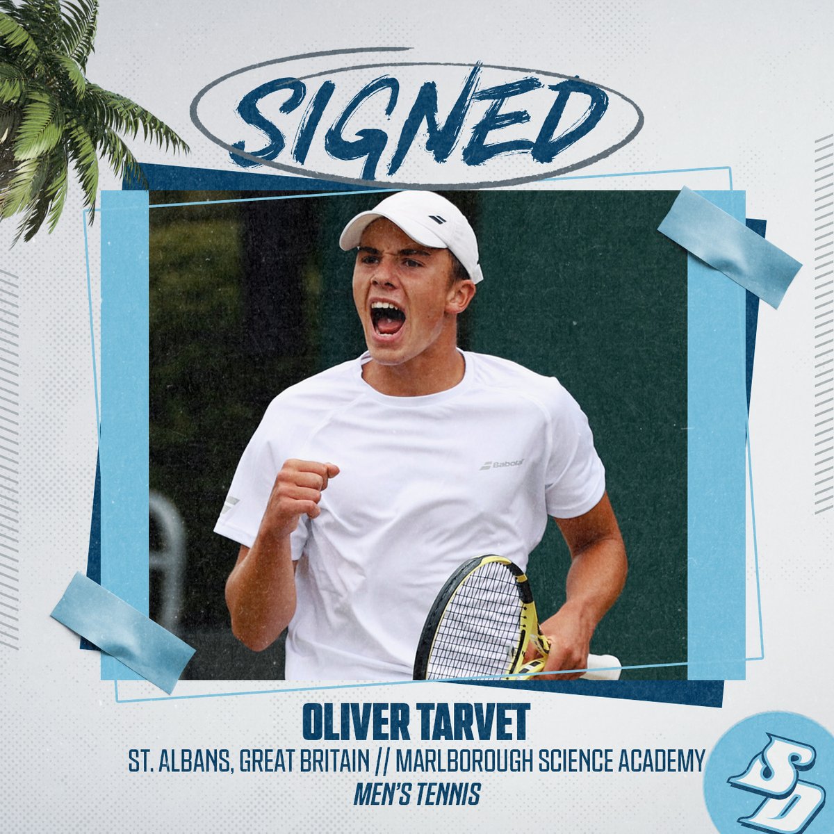 USDmtennis's tweet photo. Another one in the π.
Welcome to San Diego, Oliver Tarvet!
#GoToreros https://t.co/5O7qEecsek