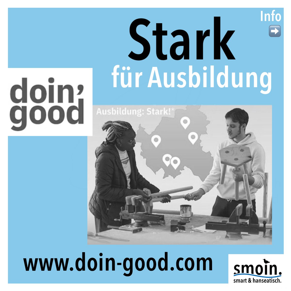 smoinhh's tweet photo. Im #Einsatz für #Jugendliche, nominiert für den #Engagementpreis und gefördert von der Joachim Herz Stiftung: doin‘ good! Schaut mal rein und lernt das #Programm „Stark für #Ausbildung“ kennen! Infos: https://t.co/Q1BCFSjjoY

#hamburg #doingood #twlz #twitterlehrerzimmer https://t.co/lqZHZ9Joqp