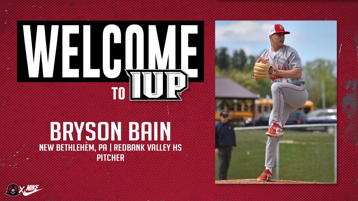 IUPBaseball's tweet photo. ✍️ It’s Official! 

Our first addition in the 2020 class! Welcome Bryson Bain to the IUP Family. 

#TalonsUp https://t.co/eijNN5l706