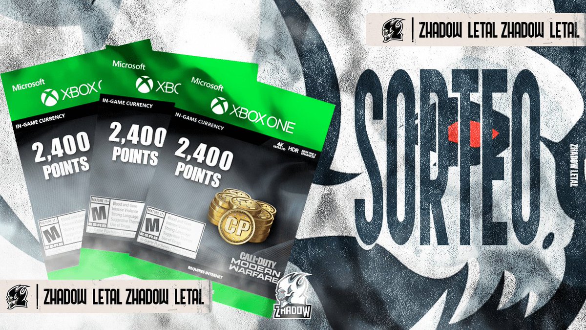 !SORTEOOOO!✨
<a href="/Zhadow_Letal/">Zhadow Letal</a> nos estará regalando 3 lotes de warzone de tu preferencia.🤍
Los pasos son muy sencillos.
-Seguir a <a href="/Zhadow_Letal/">Zhadow Letal</a> 
-Etiquetar a un amigo
Los ganadores se estarán dando a conocer el día viernes, muchísima suerte.