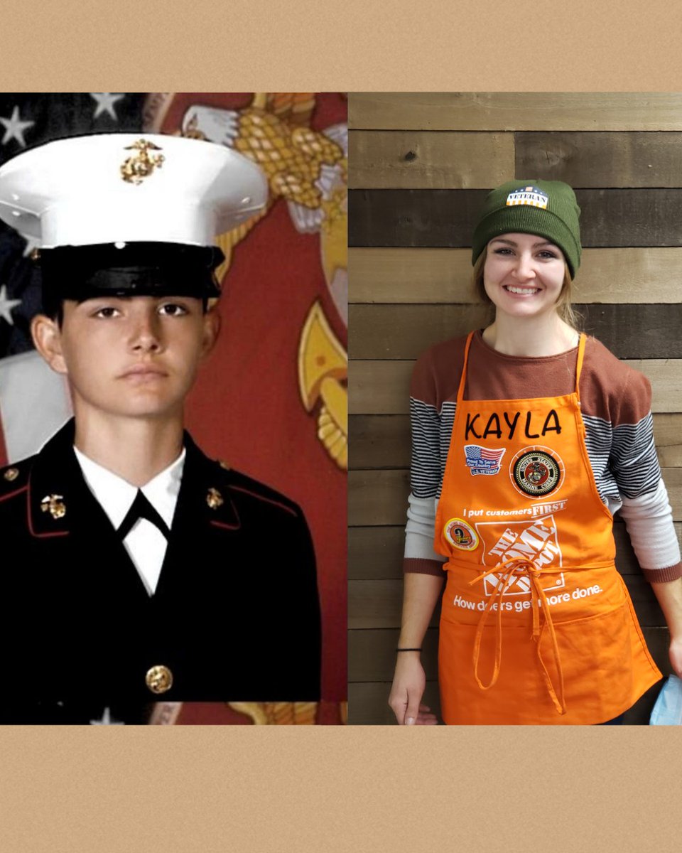 3701 in Fargo, ND is proud of our associates' Military service in the United States Marine Corp.  Kayla is a FT associate in D28.  She is a universal associate who helps out in any area needed. 
#VeteransDay 
#HomeDepotVets