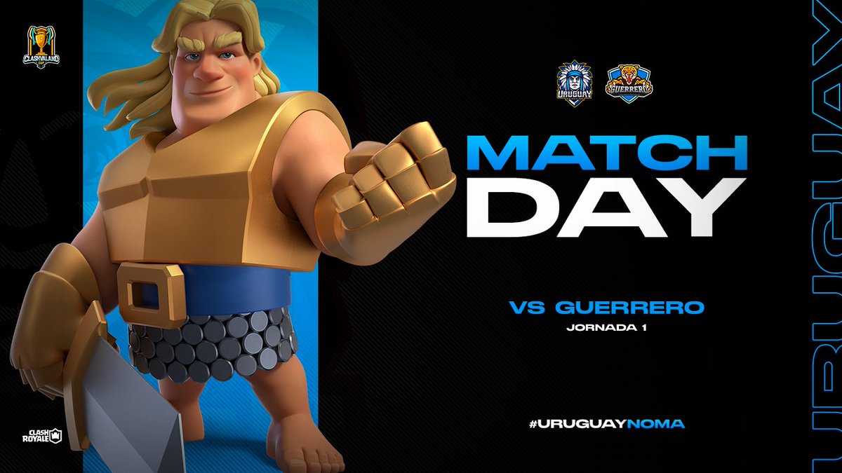 𝐔𝐑𝐔𝐆𝐔𝐀𝐘 • ¡𝐌𝐀𝐓𝐂𝐇𝐃𝐀𝐘!

Hoy iniciamos una nueva competencia. Buscaremos traernos los primeros pts para arrancar con buen pie.

🏆 @Clashvaland_cup
🆚️ <a href="/SeleccionGuerr1/">Seleccion de Guerrero</a>
⏰ 21:00HS 🇺🇾
📺 youtube.com/c/LuisPonXe

#UruguayNoma