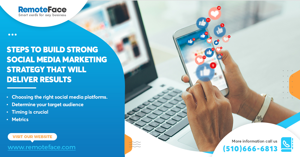 remoteface's tweet photo. Want potential leads and sales from social media? All you need is a planned social media marketing strategy. Get in touch with us to learn more details!

Visit our website: https://t.co/NVt2jEbyFN
Call us at:(510) 666-6813

#socialmediamarketing #digitalmarketing #socialmediatips https://t.co/JFzIfL05LA