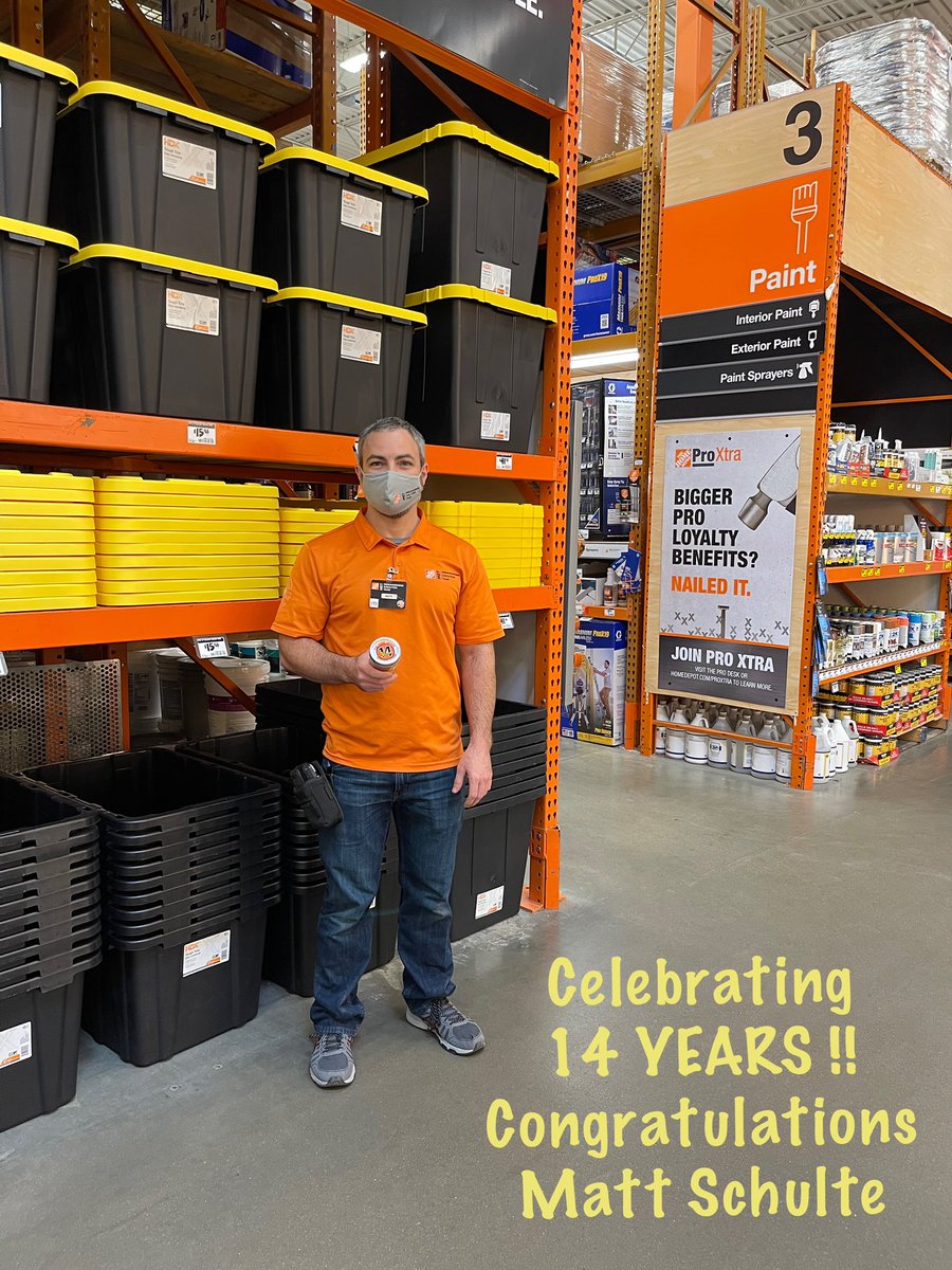 Congratulations Matt on 14 Years <a href="/HomeDepotEast/">HomeDepot Evansville</a> It has been my absolute honor and pleasure working with along side you ALL THESE YEARS! I’m proud of you! You are truly a Superstar⭐️ Thank you for all you do!! <a href="/RStOnge250/">Roger St.Onge</a>  <a href="/RoWilliams1/">Rocky Williams</a> <a href="/Linville2003/">Patrick Linville</a> <a href="/iyzdup74/">Di Koester</a> <a href="/jody_delicato/">Jody Delicato</a> ⭐️