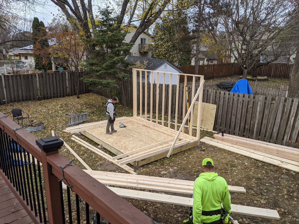 larsleafblad's tweet photo. Backyard office space project update.
#SerendipityShed #SearchShack https://t.co/NACOdVUs6j