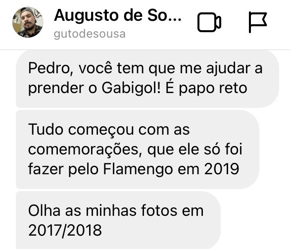 pedrocertezas's tweet photo. cara, o gabigol está PERSEGUINDO e ARRUINANDO A VIDA de um torcedor do palmeiras há 3 anos!!!! https://t.co/ULlgy4VY8b