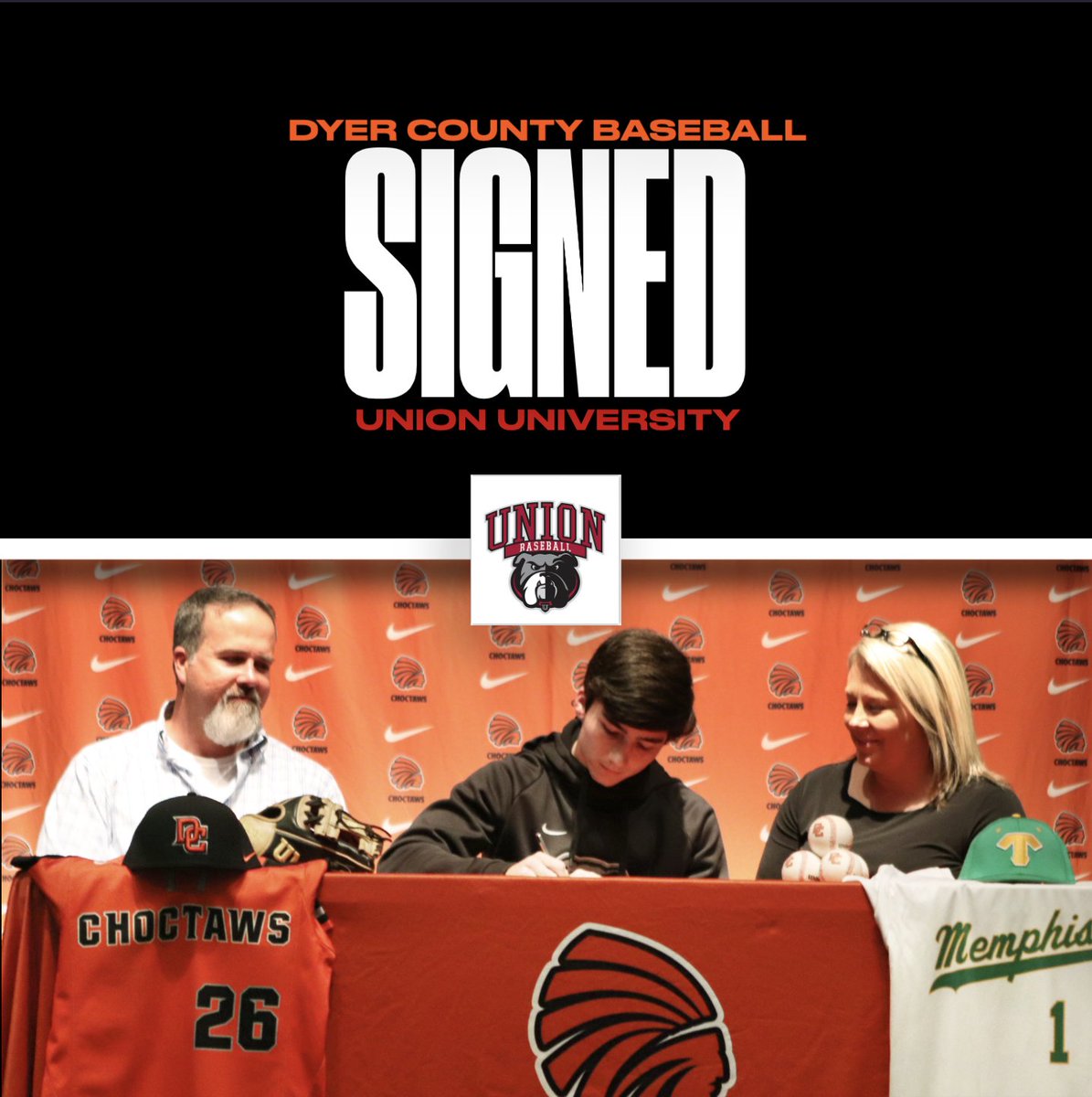 Congratualtions <a href="/Lanebaseball11/">Lane Evans</a> of @dcbaseb on signing his NLI with <a href="/UUAthleticsBB/">Union University Baseball</a> 

#Tribe4Life