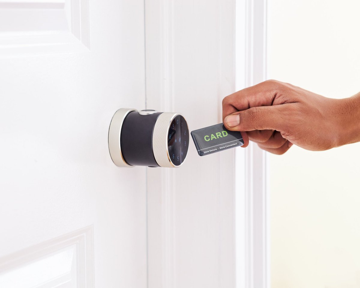 GeekSmart2021's tweet photo. One of our most popular products is this smart lock L-B400, which has five ways of unlocking: Fingerprint Unlock, Smartphone Unlock, RFID Tag Unlock, Password Unlock, Mechanical Key.
#geeksmartlock #geektechnology #geeksmart #smartlock #lock #homeappliances #smarthome https://t.co/RhiobQVyfW