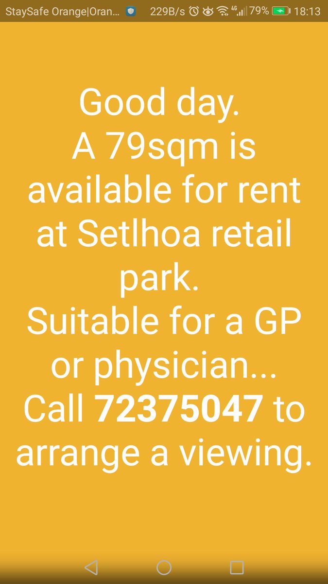 msLorr's tweet image. Available now for rent at Setlhoa village.