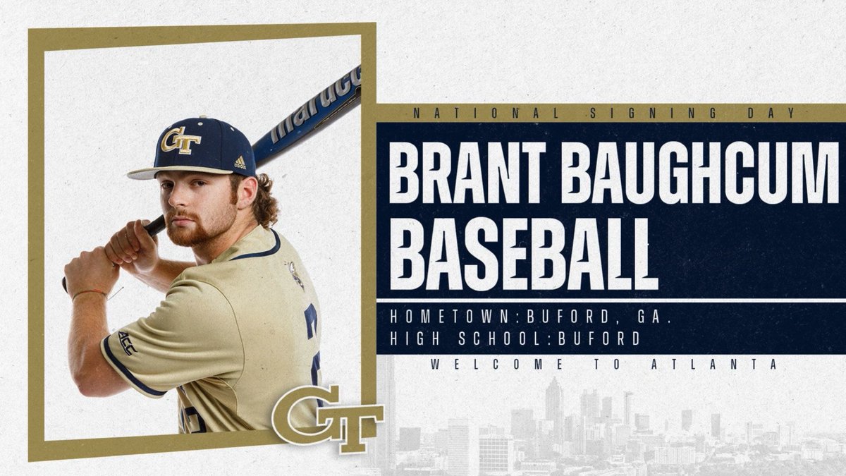 BrantBaughcum03's tweet photo. Pen to paper🐝 #Welcome22Atlanta @GTBaseball @jamesramsey23 https://t.co/CZp35BhSQ6