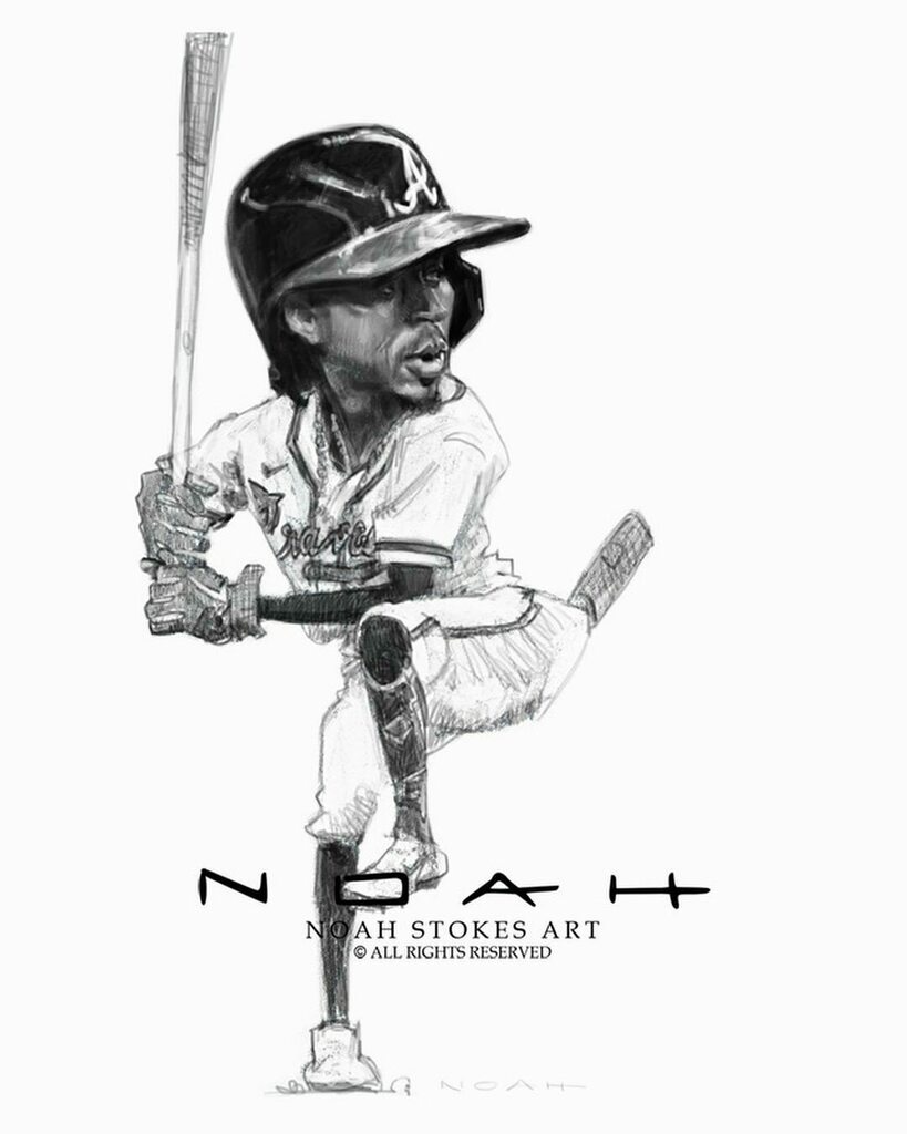 noahstokesart's tweet photo. These Braves Print are up on my website https://t.co/r3pTvLHEjn - More to come soon including the Soler print. All individual players are 11" x 14" for $25. Chop on! #ChopOn #atlantabraves #WorldSeriesChampions2021 #bravescountry #dansbyswanson #MaxFrie… https://t.co/aBjJgQPRVb https://t.co/biZyLquyEP