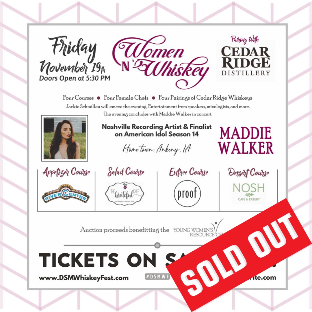 TheMaddieWalker's tweet photo. I'm comin' home y'all!  Can’t wait to perform at the SOLD OUT Whiskey Fest in Iowa next Friday✨ https://t.co/tpHfDM0Q51