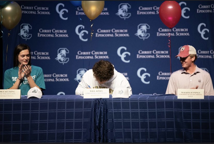 William04wj's tweet photo. Dream Come True! Truly Blessed! Go Saints! ⚜️⚜️#committed @Harker31 @geoff_kimmel @Limestone_BSB @ccesathletics https://t.co/3Hr7rYU4kH